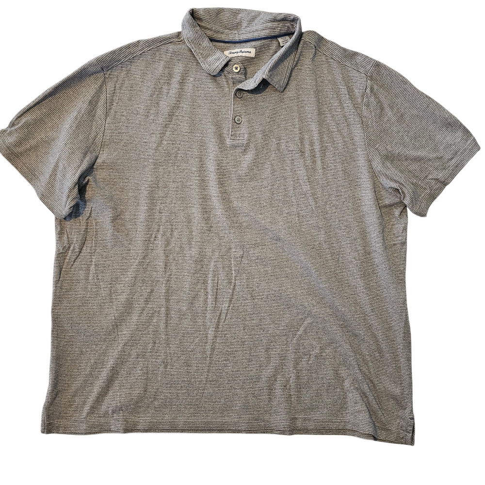 Tommy Bahama Gray Polo Shirt Mens XXL